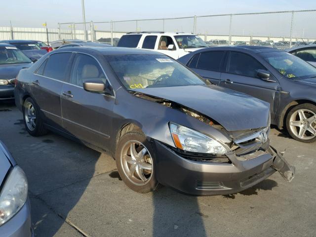 1HGCM66597A073946 - 2007 HONDA ACCORD EX GRAY photo 1