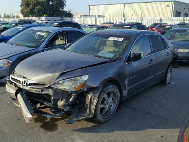 1HGCM66597A073946 - 2007 HONDA ACCORD EX GRAY photo 2