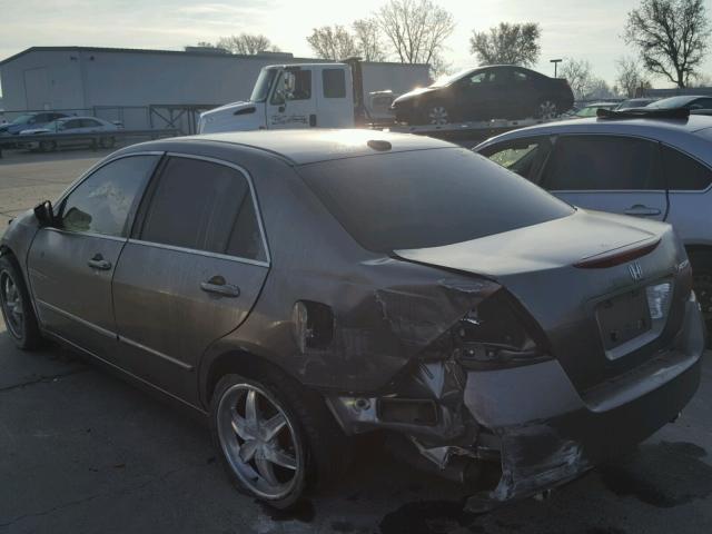 1HGCM66597A073946 - 2007 HONDA ACCORD EX GRAY photo 3