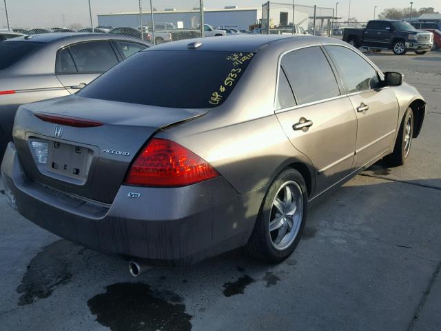 1HGCM66597A073946 - 2007 HONDA ACCORD EX GRAY photo 4