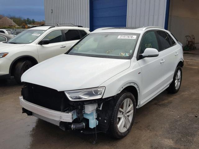 WA1ECCFS9JR022769 - 2018 AUDI Q3 PREMIUM WHITE photo 2