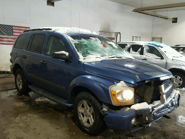 1D4HB48N06F136867 - 2006 DODGE DURANGO SL BLUE photo 1