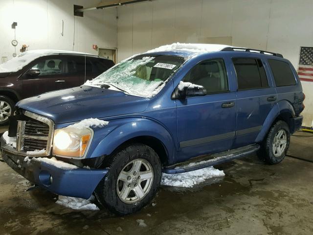 1D4HB48N06F136867 - 2006 DODGE DURANGO SL BLUE photo 2