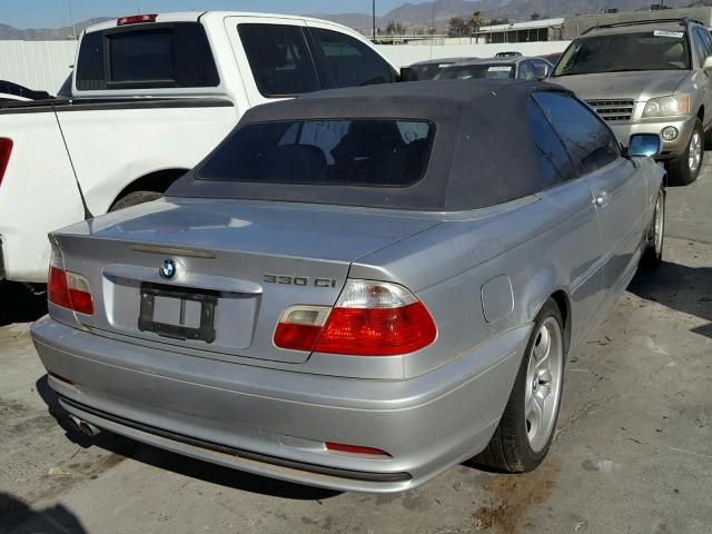 WBABS53462JU94695 - 2002 BMW 330 CI SILVER photo 4