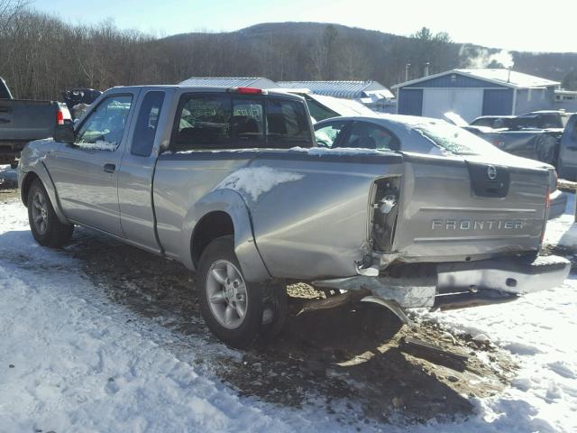 1N6DD26S52C395821 - 2002 NISSAN FRONTIER K SILVER photo 3