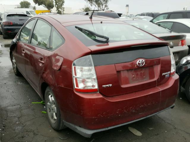 JTDKB20U953121455 - 2005 TOYOTA PRIUS RED photo 3