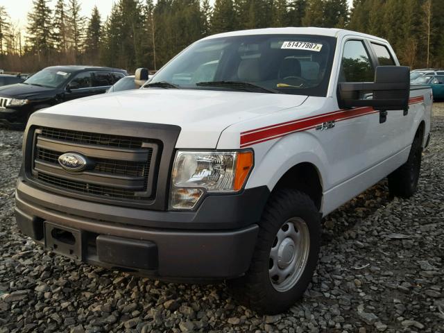 1FTFW1EF4DKF38710 - 2013 FORD F150 SUPER WHITE photo 2