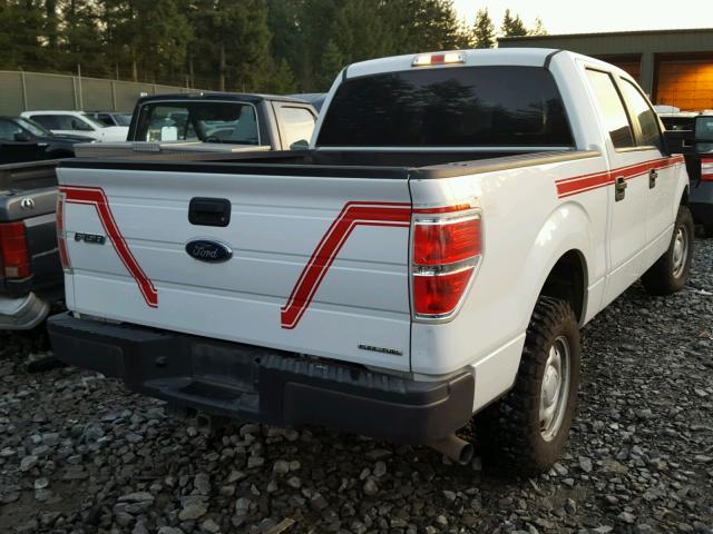 1FTFW1EF4DKF38710 - 2013 FORD F150 SUPER WHITE photo 4