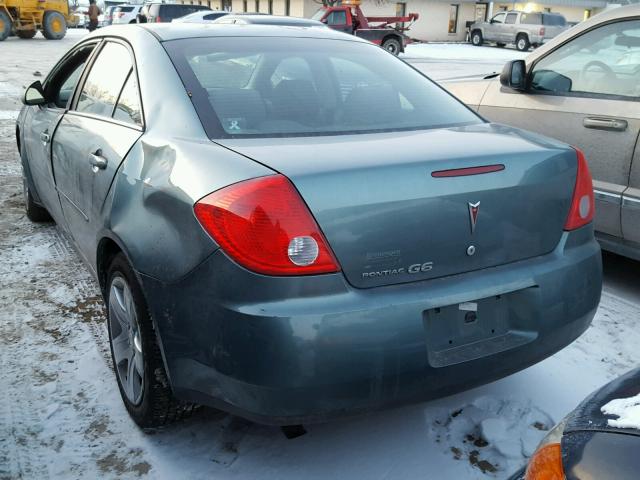 1G2ZG57B694125926 - 2009 PONTIAC G6 GREEN photo 3