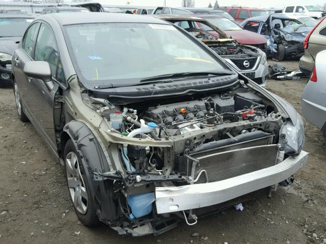 2HGFA16558H527296 - 2008 HONDA CIVIC LX GRAY photo 1