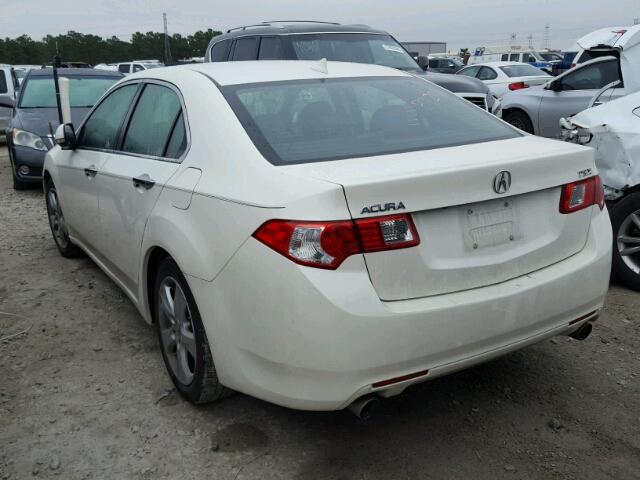 JH4CU2F61AC017378 - 2010 ACURA TSX WHITE photo 3