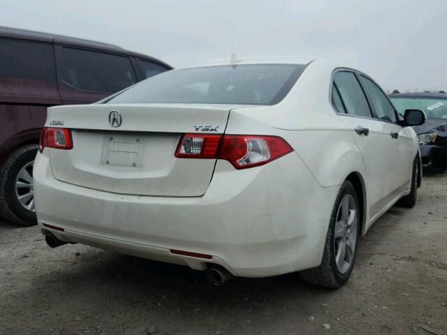 JH4CU2F61AC017378 - 2010 ACURA TSX WHITE photo 4