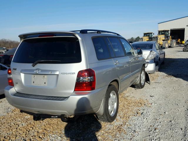 JTEDP21A560098110 - 2006 TOYOTA HIGHLANDER SILVER photo 4