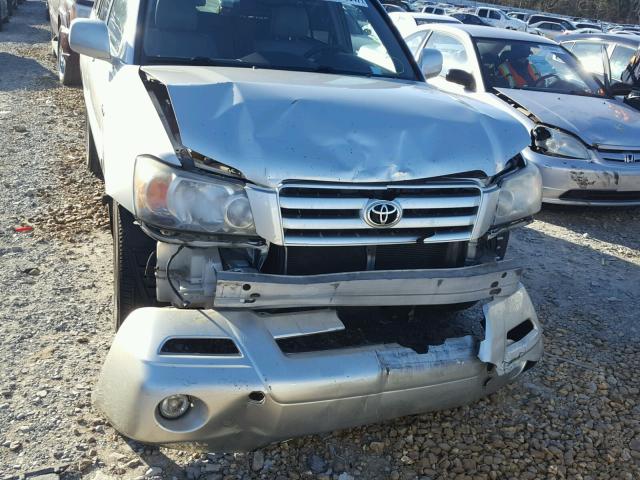 JTEDP21A560098110 - 2006 TOYOTA HIGHLANDER SILVER photo 9