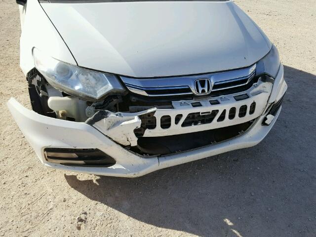 JHMZE2H53ES002095 - 2014 HONDA INSIGHT LX WHITE photo 9