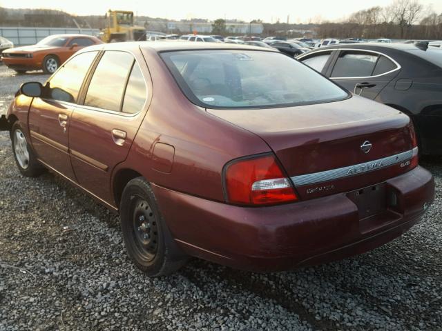 1N4DL01D3YC207301 - 2000 NISSAN ALTIMA XE BURGUNDY photo 3