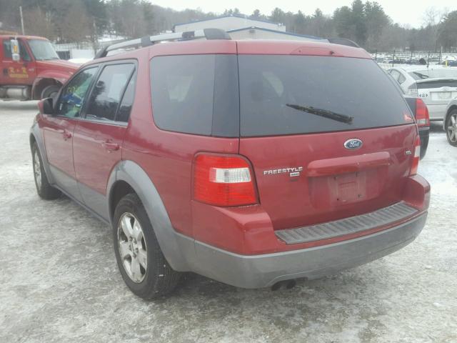 1FMZK05186GA45153 - 2006 FORD FREESTYLE RED photo 3