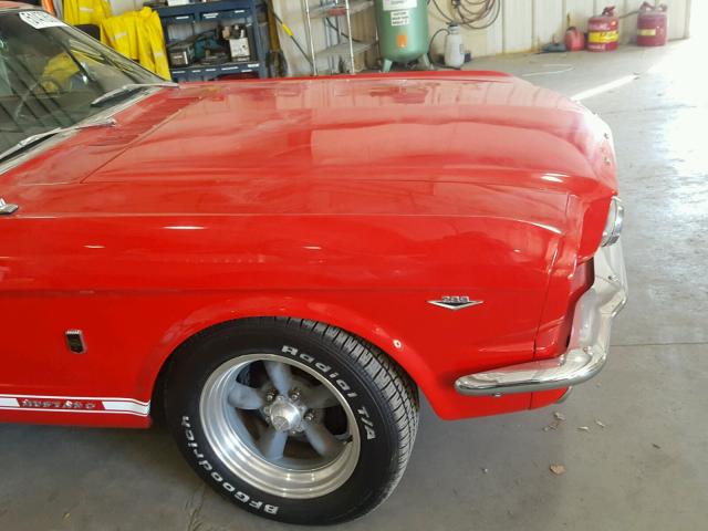 6R07C138990 - 1965 FORD MUSTANG RED photo 9