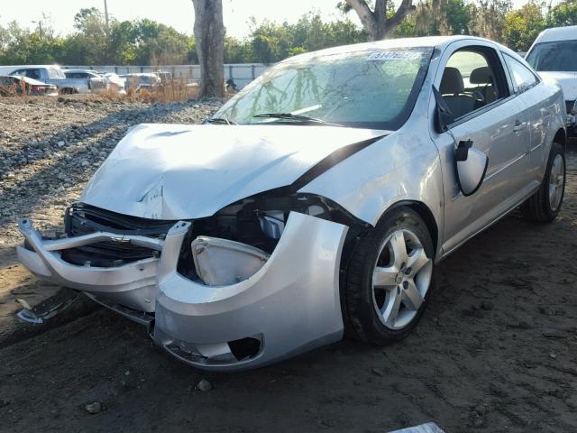 1G1AL15F477280868 - 2007 CHEVROLET COBALT LT SILVER photo 2