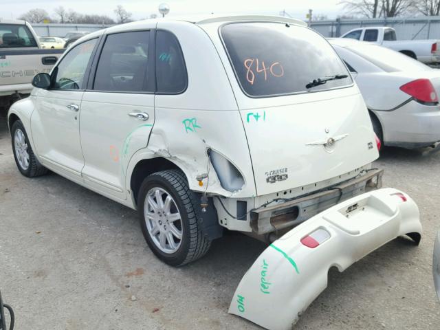 3A4FY58B47T536088 - 2007 CHRYSLER PT CRUISER WHITE photo 3