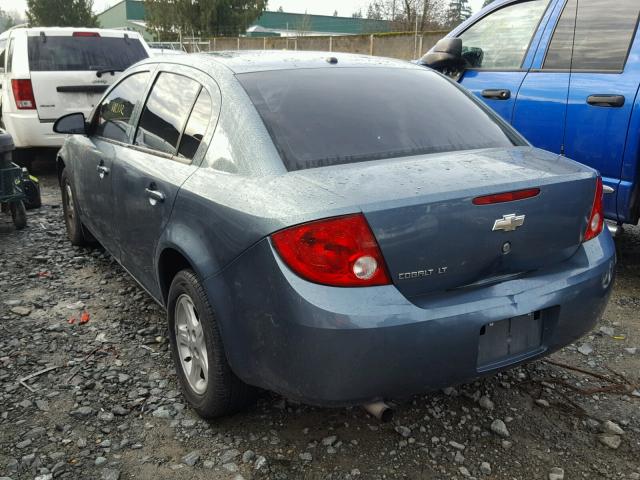 1G1AL58F177303705 - 2007 CHEVROLET COBALT LT BLUE photo 3