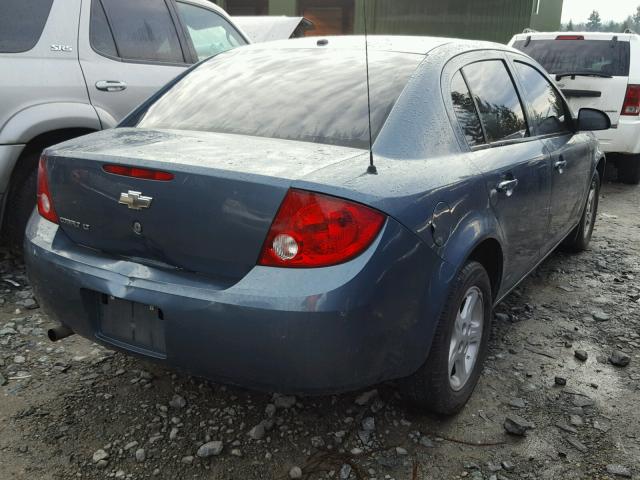 1G1AL58F177303705 - 2007 CHEVROLET COBALT LT BLUE photo 4