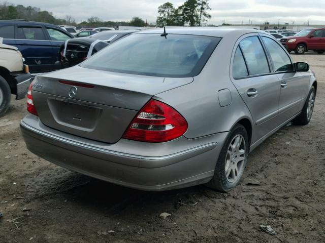 WDBUF65J04A515888 - 2004 MERCEDES-BENZ E 320 SILVER photo 4