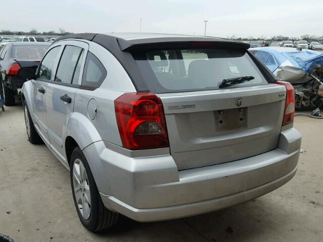 1B3HB48B67D163248 - 2007 DODGE CALIBER SX SILVER photo 3