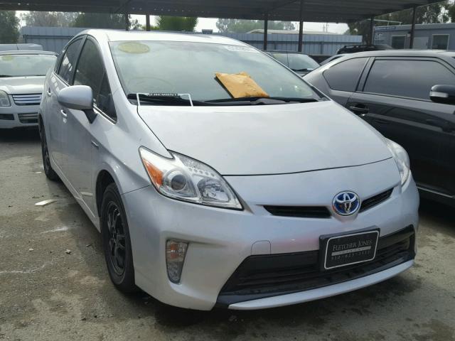 JTDKN3DU8D0348868 - 2013 TOYOTA PRIUS SILVER photo 1