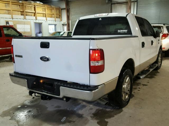 1FTRW12W87KC97255 - 2007 FORD F150 SUPER WHITE photo 4