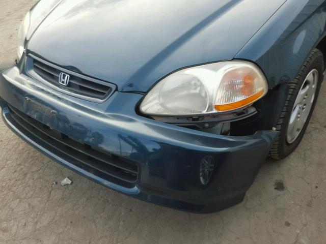 1HGEJ8241TL018478 - 1996 HONDA CIVIC EX GREEN photo 9