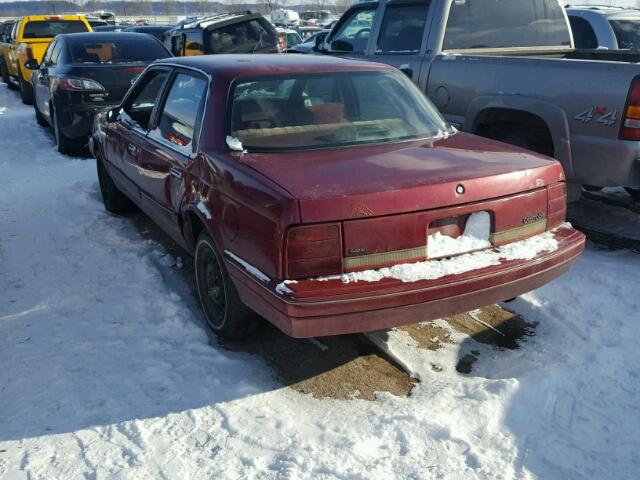 1G3AG55MXR6409688 - 1994 OLDSMOBILE CUTLASS CI MAROON photo 3