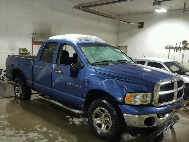 1D7HU18D15S301950 - 2005 DODGE RAM 1500 S BLUE photo 1