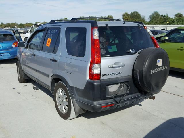 SHSRD78865U302960 - 2005 HONDA CR-V EX SILVER photo 3