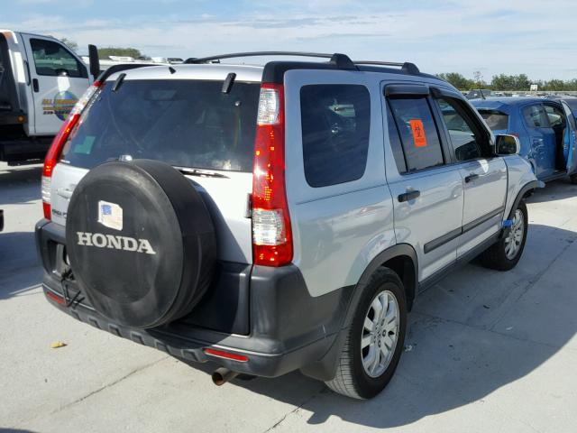 SHSRD78865U302960 - 2005 HONDA CR-V EX SILVER photo 4