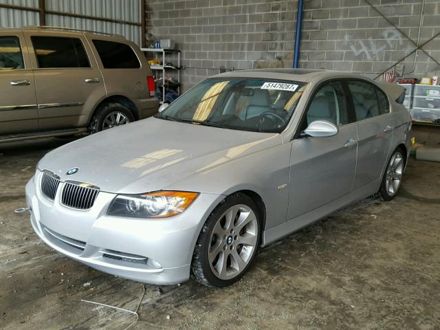 WBAVB73508VH24530 - 2008 BMW 335 I SILVER photo 2
