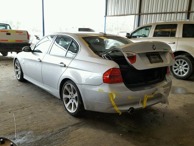 WBAVB73508VH24530 - 2008 BMW 335 I SILVER photo 3