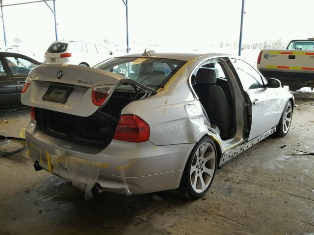 WBAVB73508VH24530 - 2008 BMW 335 I SILVER photo 4