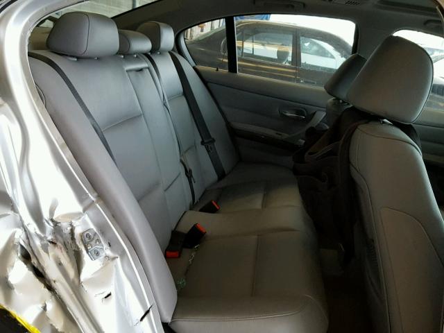 WBAVB73508VH24530 - 2008 BMW 335 I SILVER photo 6