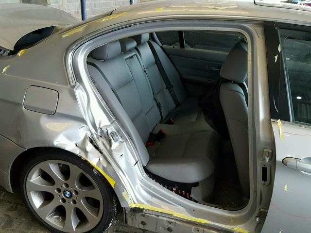 WBAVB73508VH24530 - 2008 BMW 335 I SILVER photo 9