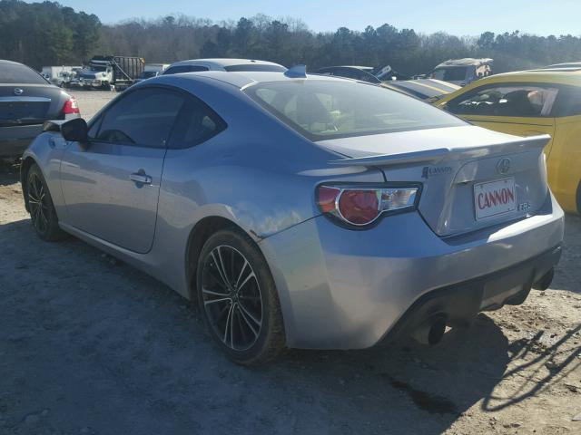 JF1ZNAA12G9707022 - 2016 TOYOTA SCION FR-S SILVER photo 3