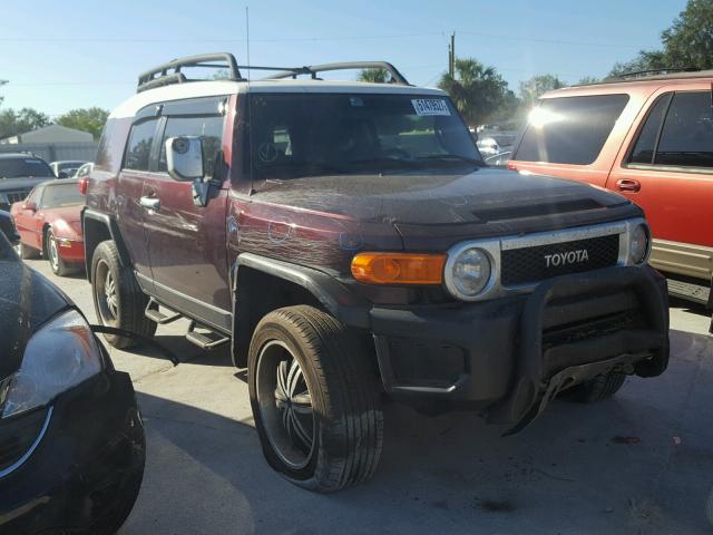 JTEZU11FX70017219 - 2007 TOYOTA FJ CRUISER MAROON photo 1