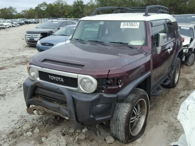 JTEZU11FX70017219 - 2007 TOYOTA FJ CRUISER MAROON photo 2