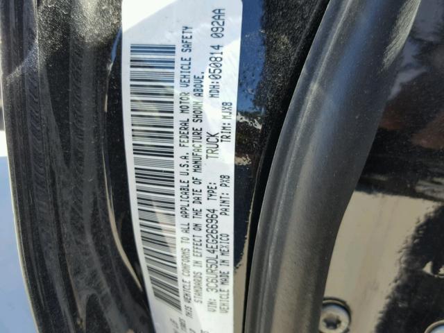 3C6UR5DL4EG266964 - 2014 RAM 2500 SLT BLACK photo 10