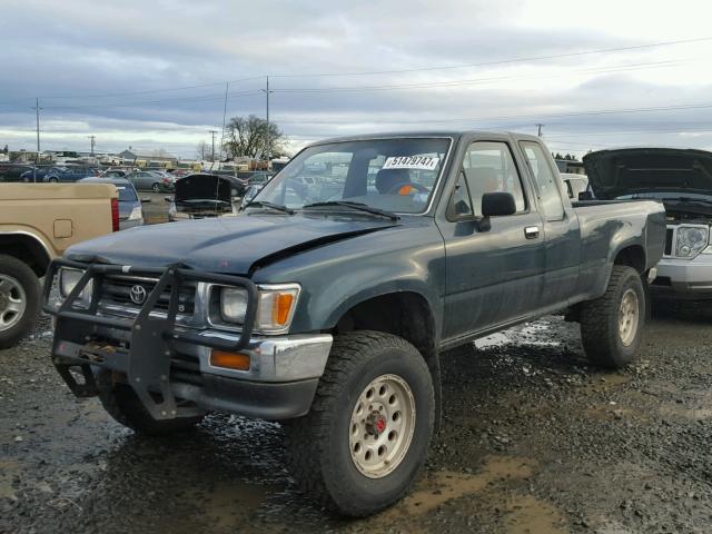 JT4VN13D3R5139406 - 1994 TOYOTA PICKUP 1/2 GREEN photo 2