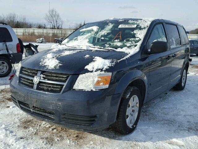 2D8HN44H98R143060 - 2008 DODGE GRAND CARA BLUE photo 2