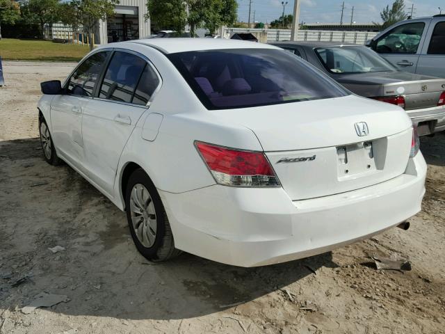 1HGCP26369A182849 - 2009 HONDA ACCORD LX WHITE photo 3