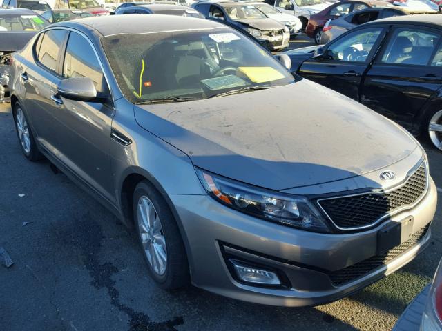 5XXGM4A73FG475011 - 2015 KIA OPTIMA LX GRAY photo 1