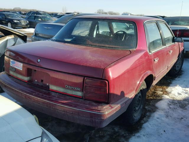 1G3AG54NXP6412310 - 1993 OLDSMOBILE CUTLASS CI RED photo 4