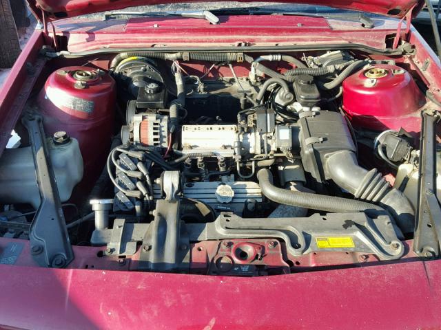 1G3AG54NXP6412310 - 1993 OLDSMOBILE CUTLASS CI RED photo 7